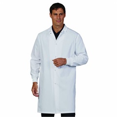 Unisex Snap Front Long Lab Coat